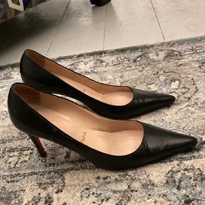 Christian Louboutin black heels (Size 39)
